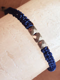 Bracelet homme macramé pyrite