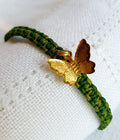 Bracelet tissé à breloque Papillon
